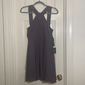 NWT Womens M purple halter top prom dress